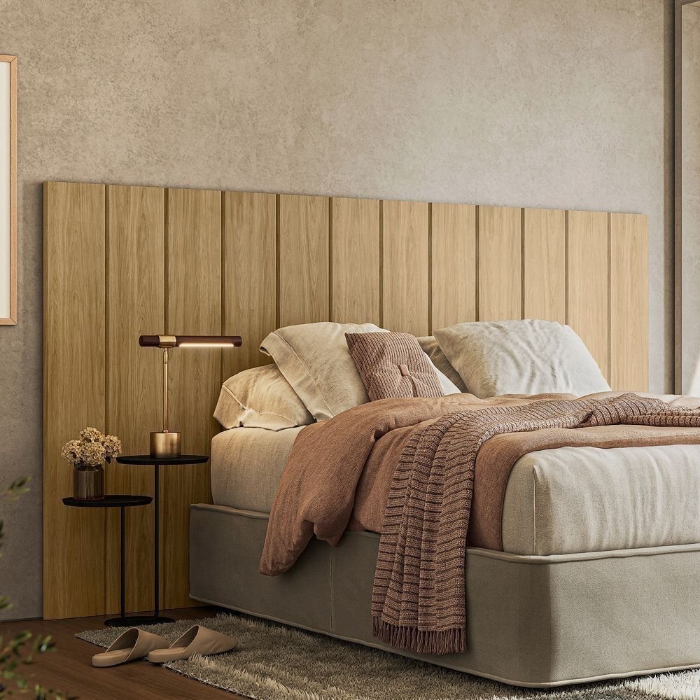Cabeceira Modulada Cama Box Casal/Queen/King 240cm 12 Módulos Aurora Marrom Itapuã