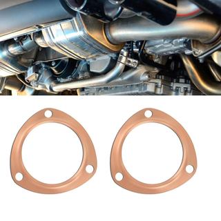 2PCS 3.5 Inch Exhaust Gasket, Copper Exhaust Flange for Header Gasket & Collector Gasket, Automotive Exhaust Systems & P