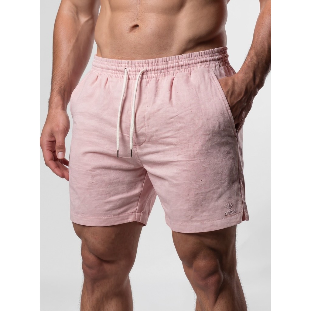 Kit 2 Bermudas Masculinas Linho Elastano Praiana Confortável Verão — Mundo elegante shopp