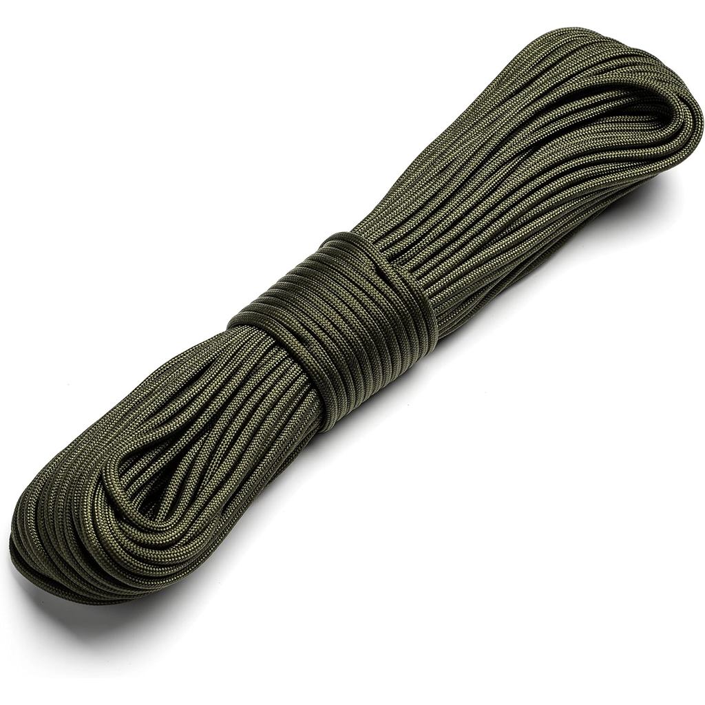 Corda Texas Bushcraft Firecraft - Corda de Sobrevivência Paracord Utilitária, Corda de Paraquedas para Equipamento de So