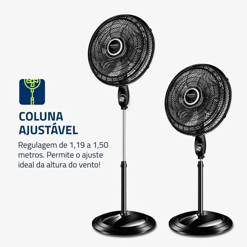 Ventilador de Coluna Turbo Mondial 8 Pás 50cm Preto VTX-50C-8P — imagem 2 de 2