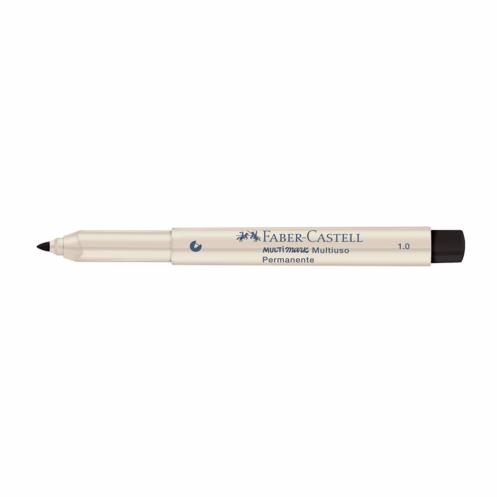 Pincel marcador multisuperfícies Multimark 1.0mm Preto e Branco MM/ES102PBZF\357160 Faber-Castell · foto 2