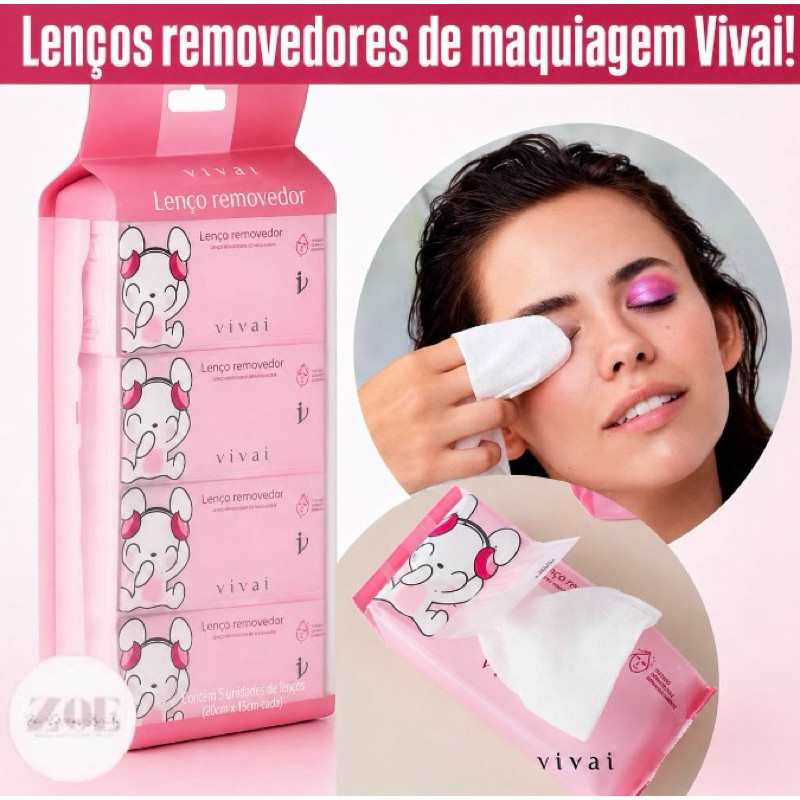 Kit Lencinho Umidecido Removedor de Maquiagem Mini 8 16 24
