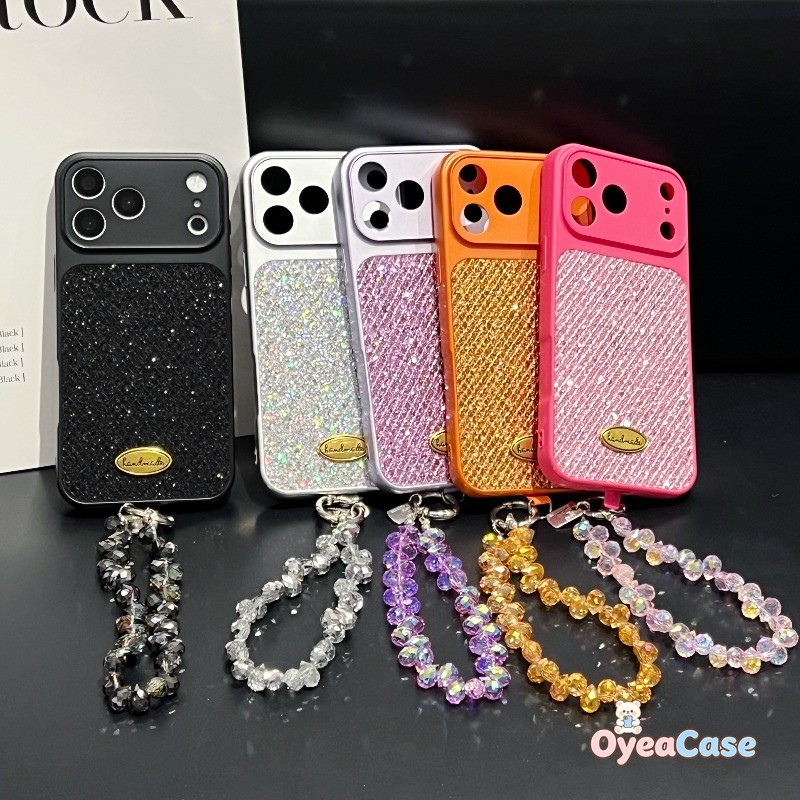 Capa De Telefone Com Cordão De Cristal E Diamante Para Samsung Galaxy A57 A56 A55 S26 S25 S24 S23 Plus FE S22 Note 20 Ul