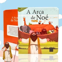 Livro Histórias Da Bíblia - A Arca De Noé Historias Bíblicas Bíblia Infantil Almofadado Folhas Duras Premium