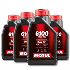 KIT 4L Óleo Motor Carro Motul 6100 Save-lite 5w30 Semi-sintético API SP ATACADO REVENDA