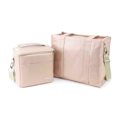 Kit Bolsa Tote Midi com Alça + Térmica Move Média Nude