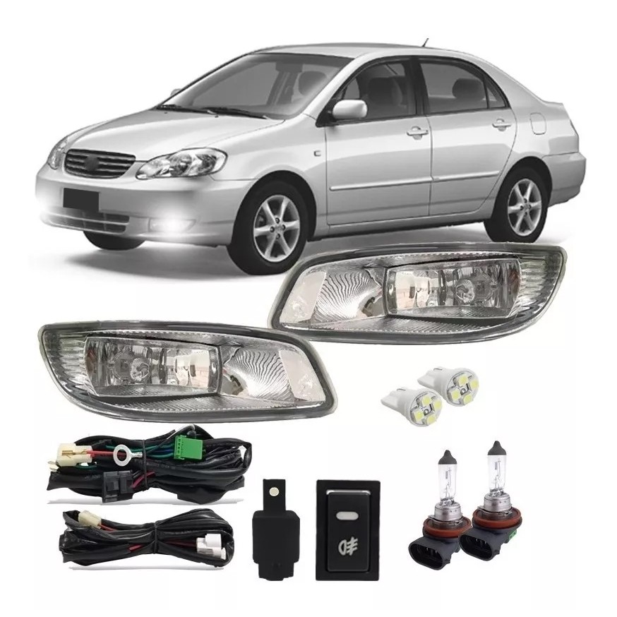 Kit Farol De Milha Corolla 2005 2006 2007 Bt Mod Original