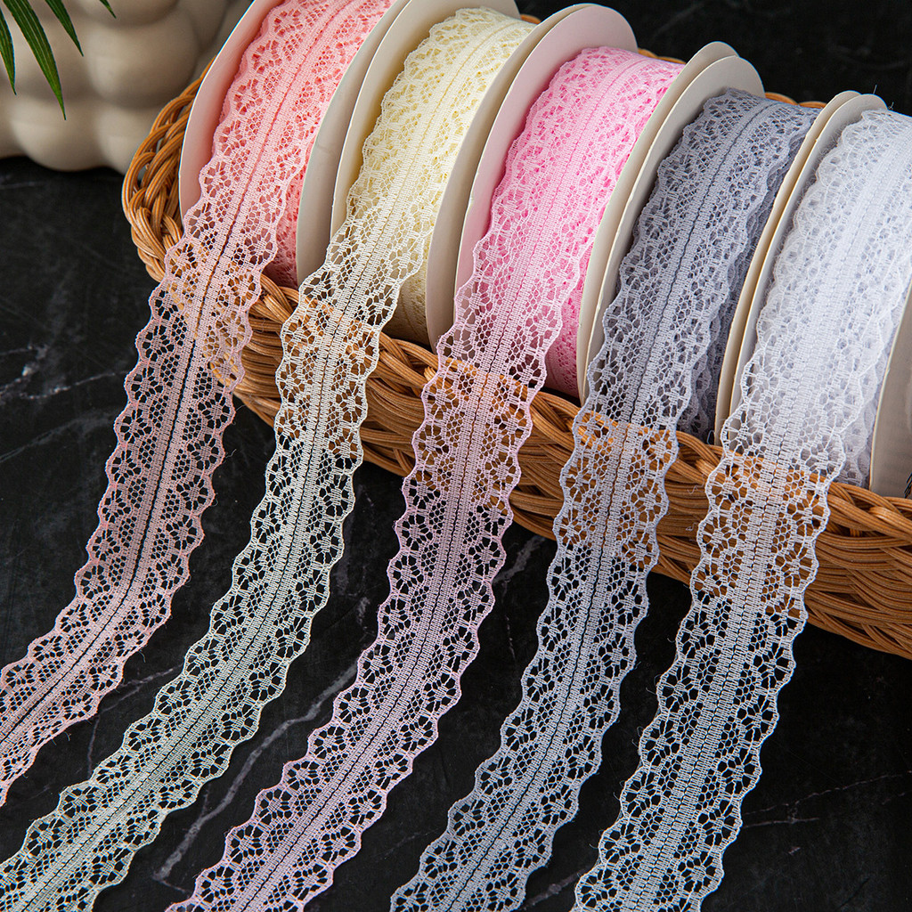 Fitas De 3 Cm x 45 M Com Bordas De Renda , Buquês Florais , Materiais De Embalagem , Confete Para Bolo , Laços E Flâmula