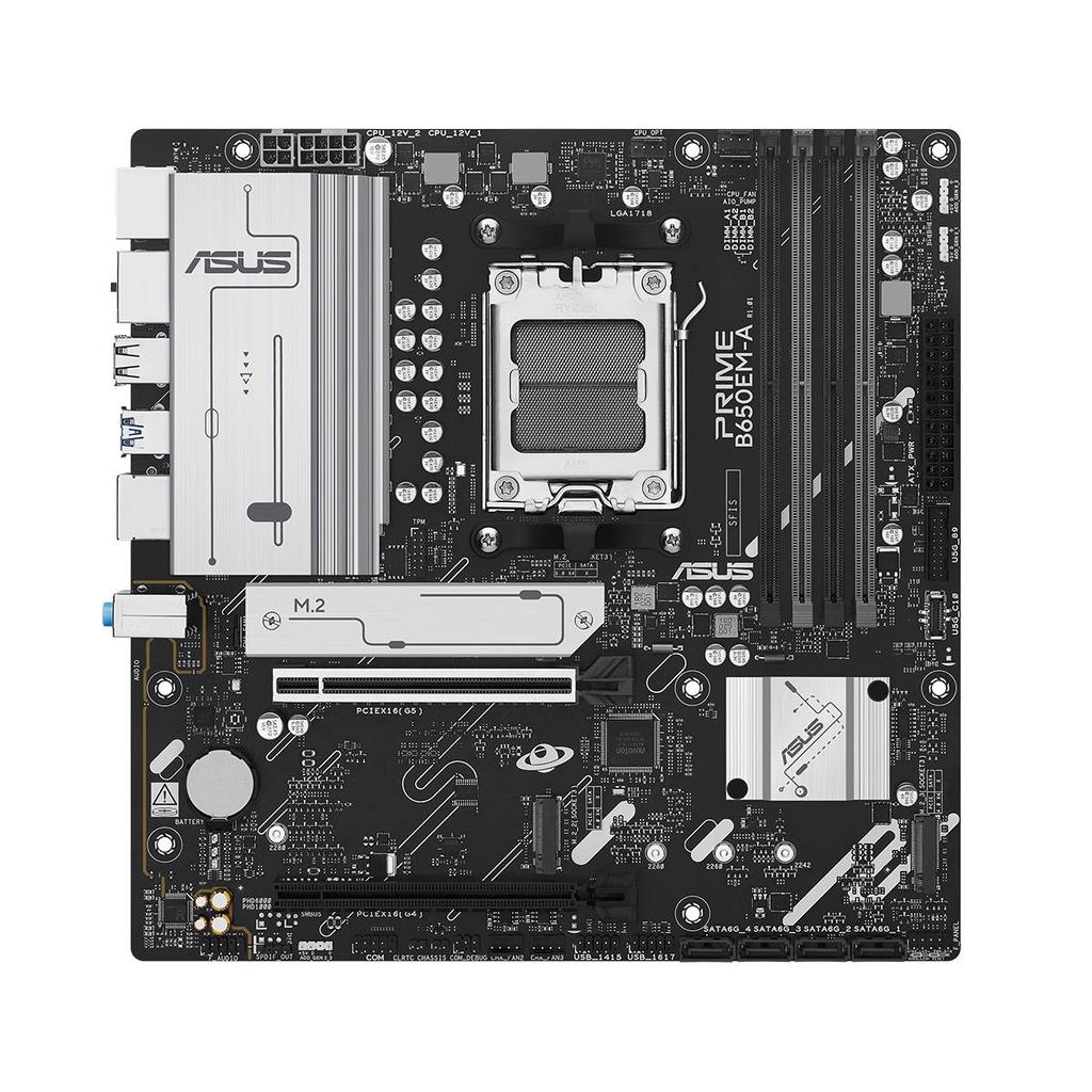 Placa Mãe Asus Prime B650EM-A, Chipset B650, AMD AM5, mATX,