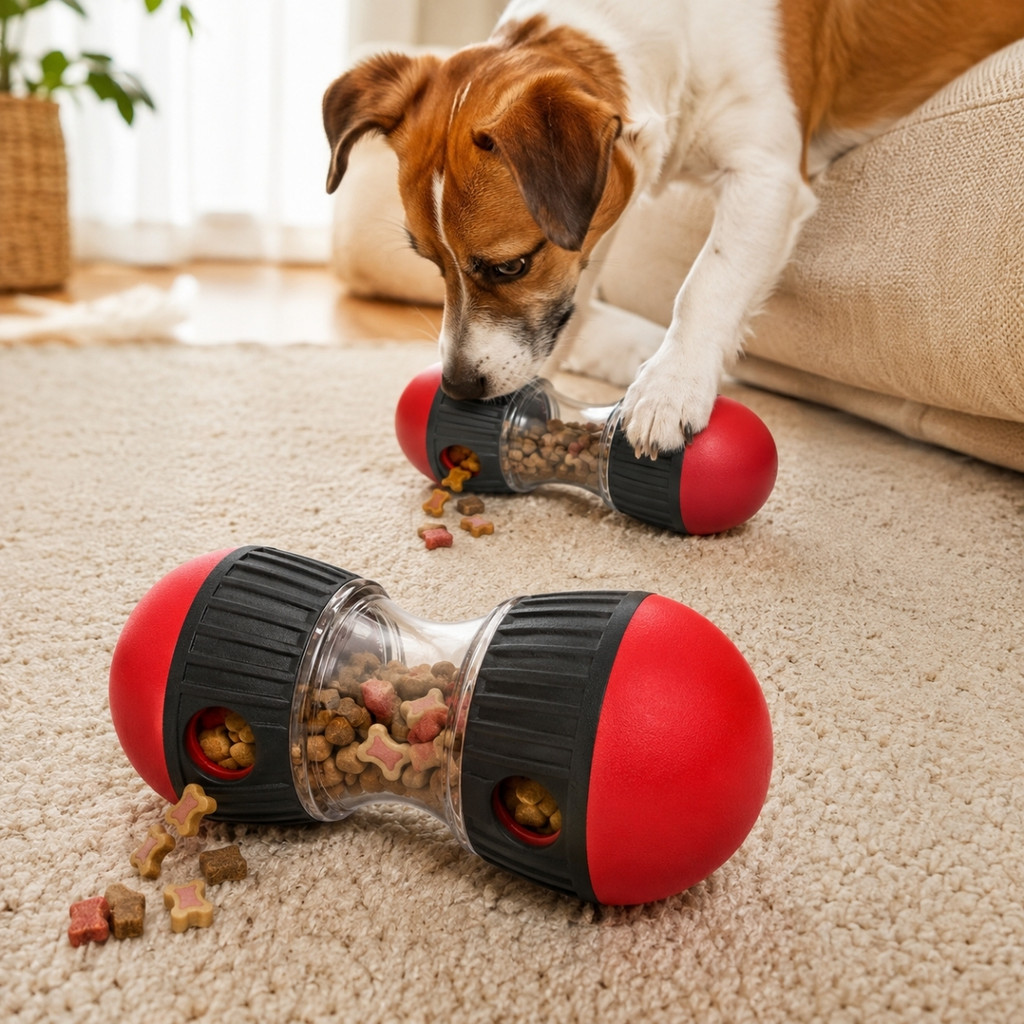 Brinquedo Interativo Para Cachorro Dispensador de Petiscos Ração Inteligente Estímulo Mental Pet