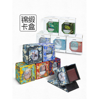 Caixa de cartão de janela de brocado estilo chinês, peça única, PTCG, Pokémon Wanzhi, jogo de cartas, rei, caixa de arma
