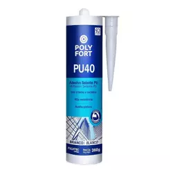 Adesivo Selante Polyfort PU40 Multiuso Branco 360g Nacional