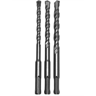 Kit 3 Brocas SDS 8 10 12mm x 160mm com Ponta Videa para Concreto Alvenaria Tijolo e Pedra