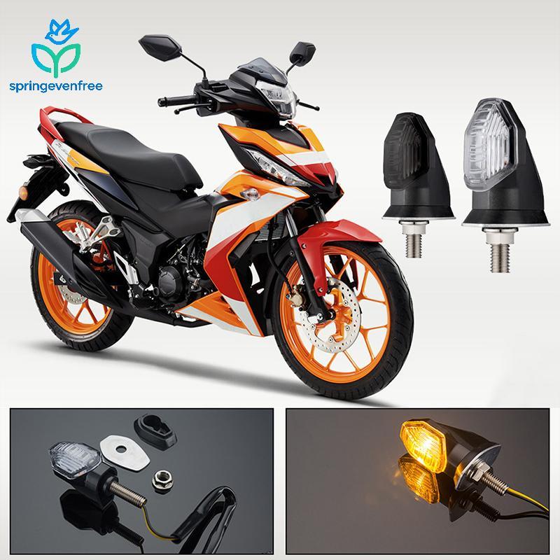 Spe Mini Motocicleta LED Luzes De Sinalização 2 Pçs Universal 12V Âmbar Piscas Para Bicicletas Esportivas E Motocicletas