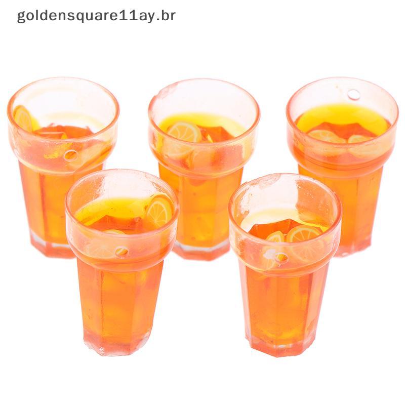 gol 5 Peças 1 : 12 Casa De Bonecas Em Miniatura Comida Limão Xícaras De Chá Boneca Bebidas Modelo Brinquedo BR