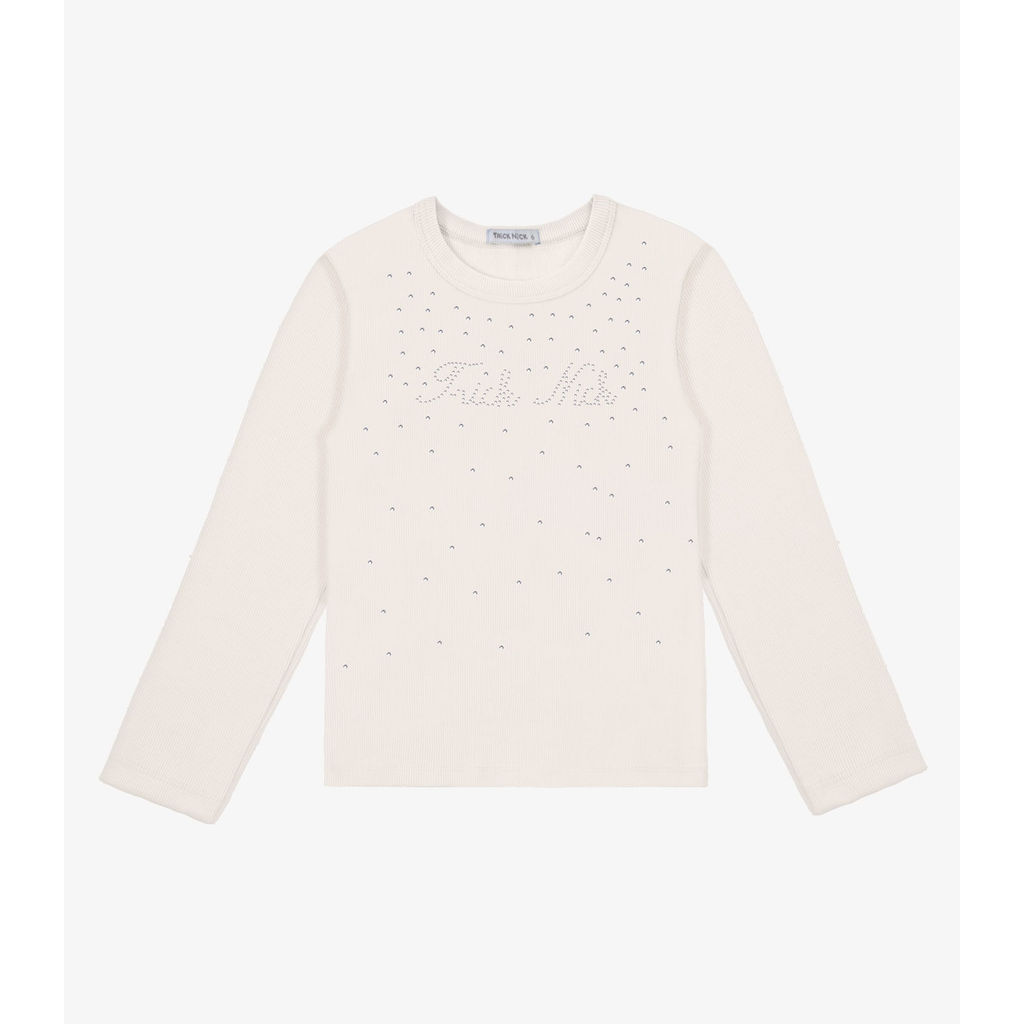 Blusa Manga Longa Trick Nick Bege