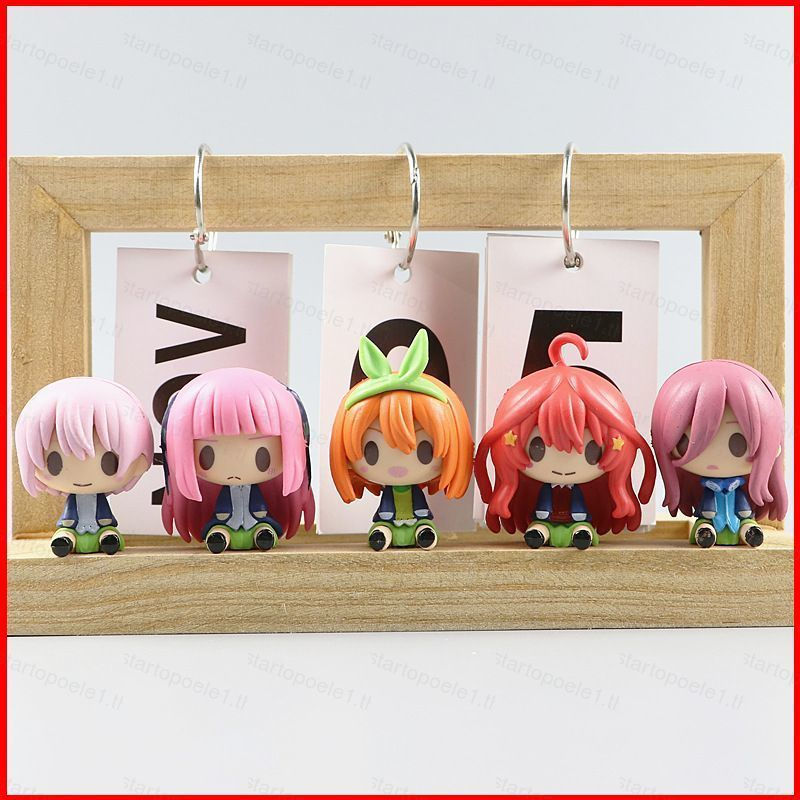 ST1 5pcs Os Quintais Nakano Yotsuba Itsuki Bonito Chibi Action Figure Ornamento TS1 7VEP