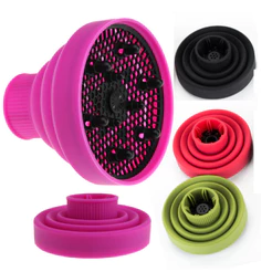 Difusor de Cachos Definidor em Silicone Retrátil com Boca Flexível Profissional