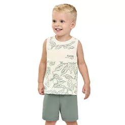 Conjunto Infantil Menino Nature Flamê Elian Bege