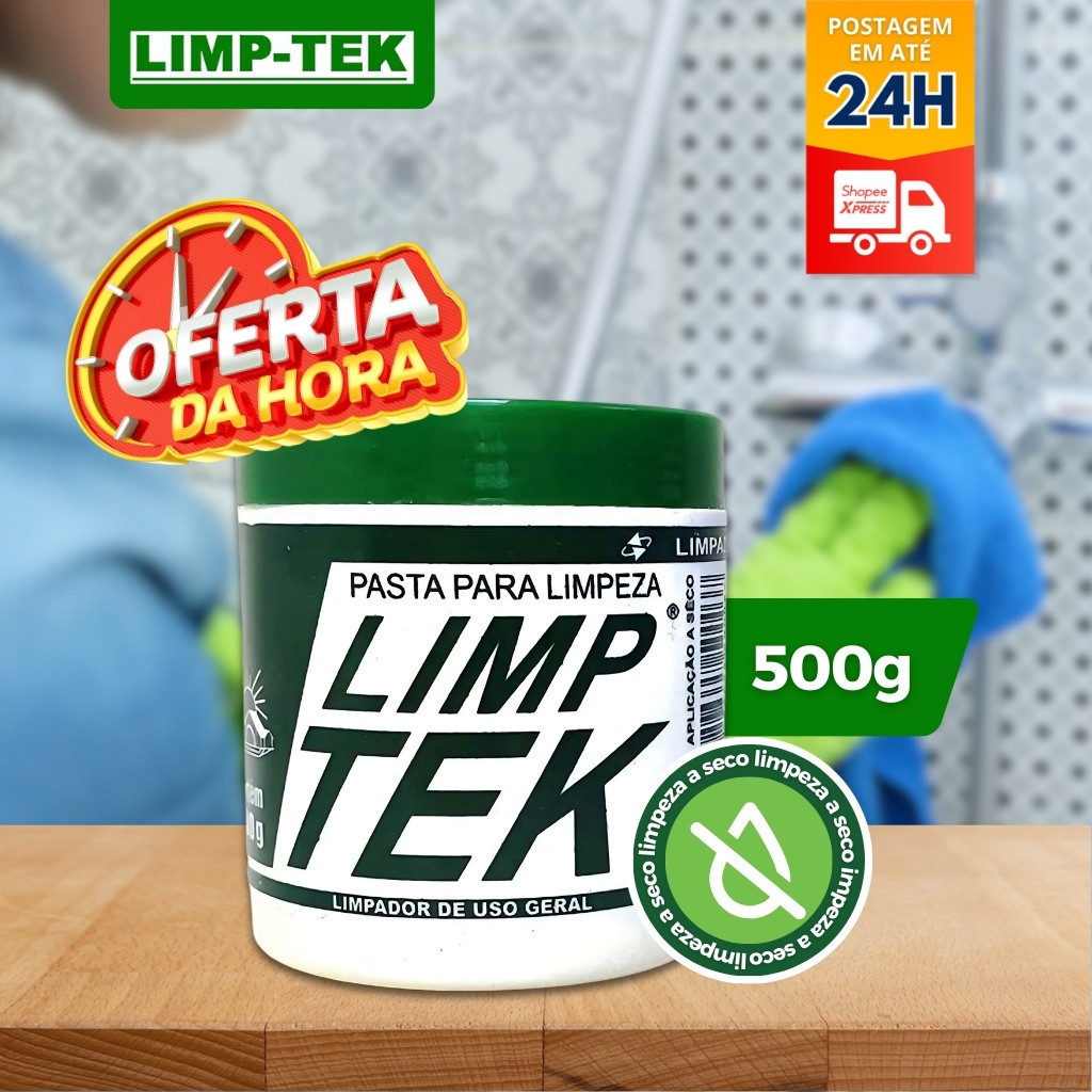 Pasta De Limpeza Lavagem A Seco Limptek Limp Tek Com 500gr