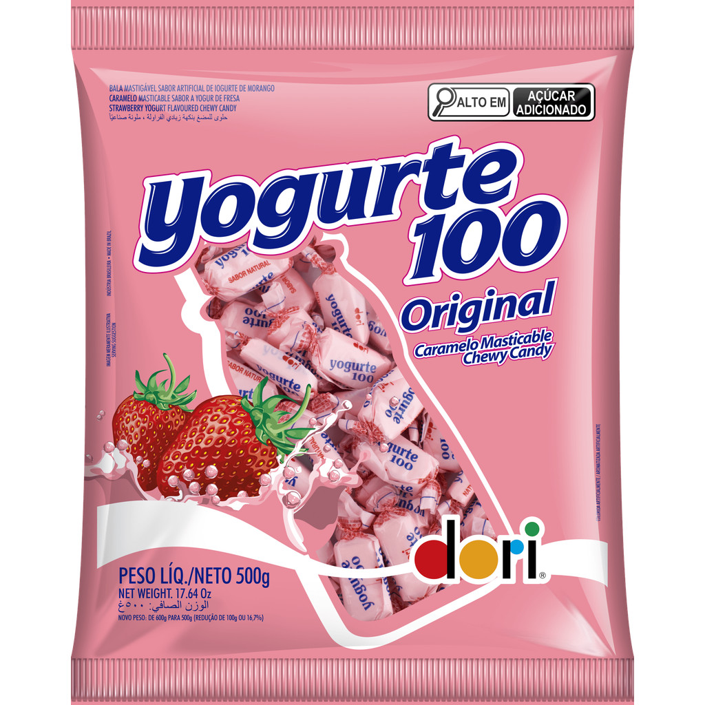 Bala Mastigavel Yogurte 100 Original Dori 500g