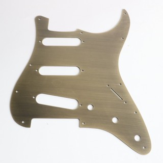 Dongli padrão americano 11 furos de alumínio puro escovado painel de guitarra reto Bronze galvanoplastia placa de proteç