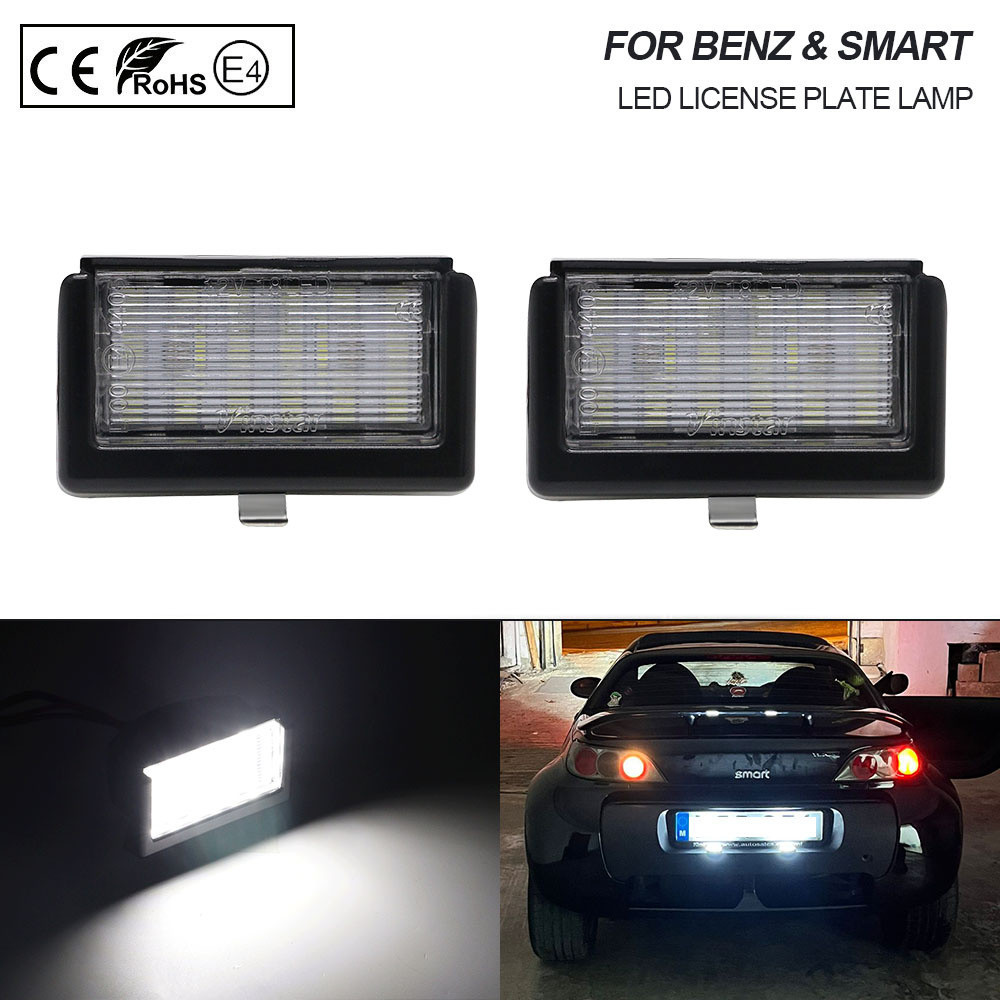 Lâmpadas LED Da Placa De Licença Para Benz ML-Class X164 2005-2012 W164 2004 Branco 2 Peças Luzes Identificação Smart Ro