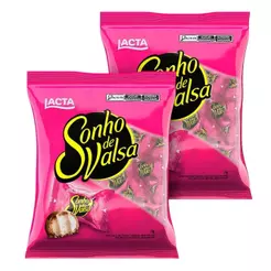 Kit 2 Pacotes de Chocolate Lacta Sonho de Valsa 1Kg ¿ 2Kg Total