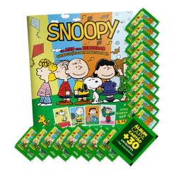 Snoopy Álbum Capa Mole+30 Envelopes(150 Figurinhas)