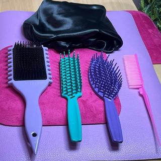 Kit Fitagem Perfeita +Touca De Cetim 5 Peças = FITAGEM Raquete +Oval + 3 Fileiras + MARIANA