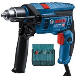 Furadeira de impacto 1/2" 750 watts com kit de 23 acessórios - GSB 13 RE Bosch