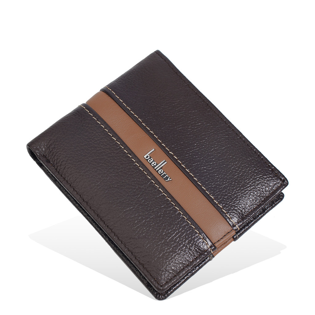 carteira masculina com ziper carteira masculina Carteira masculina estilo curto primeira camada de couro Casual carteira