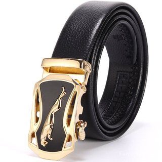 Cinto Masculino XQLW Novo, Couro Genuíno de Vaca, Fivela Automática, Cinto de Negócios, Estilo Retrô, Cinto para Calças 