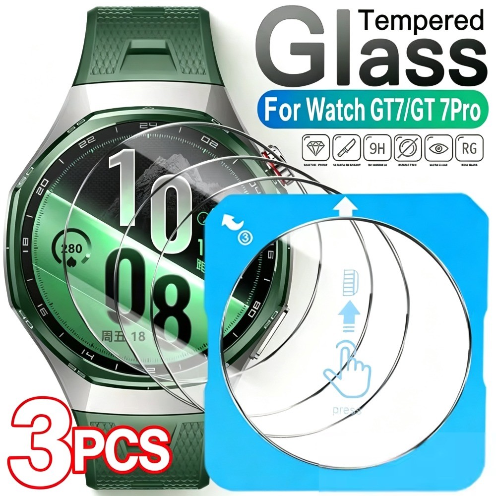 3 Unidades De Fácil Instalação HD/Privacidade Protetores De Tela De Relógio De Vidro Temperado Para Huawei WATCH GT 7/7P