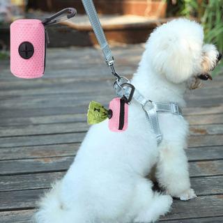  Dog Dispensador De Sacos De Cachorro , Porta Pendurado Colorido Portátil Com Fivela Para Caminhada