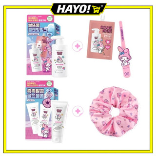 [SNATURE X My Melody] Leite De Limpeza Aqua Rice 280ml/Conjunto De Espuma Com Baixo pH 160ml