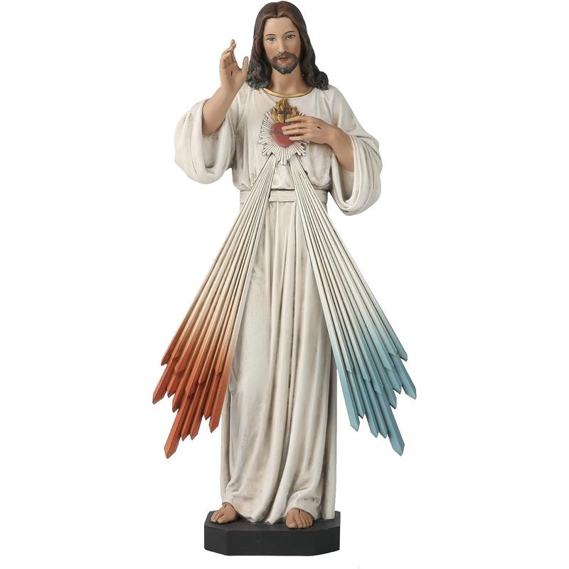 BC Estátua Católica Divina Misericórdia Jesus Cristo , Figura De 10 " H Coração Sagrado De , Presente Religioso , Perdão