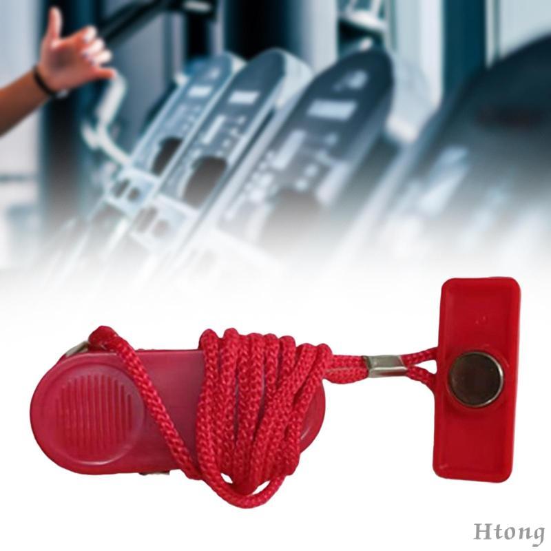 [Htong] Substituição De Chave De Segurança Para Esteira ABS Durável Trava De Barreira Universal Com Clipe Máquina De Cor