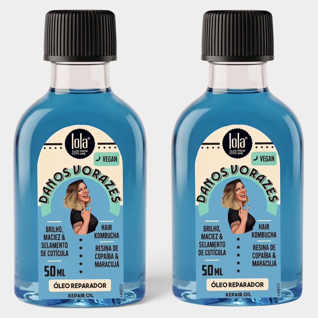 Kit Óleo Lola Linha Danos Vorazes - Óleo Danos Vorazes 50ml + Óleo Danos Vorazes 50ml
