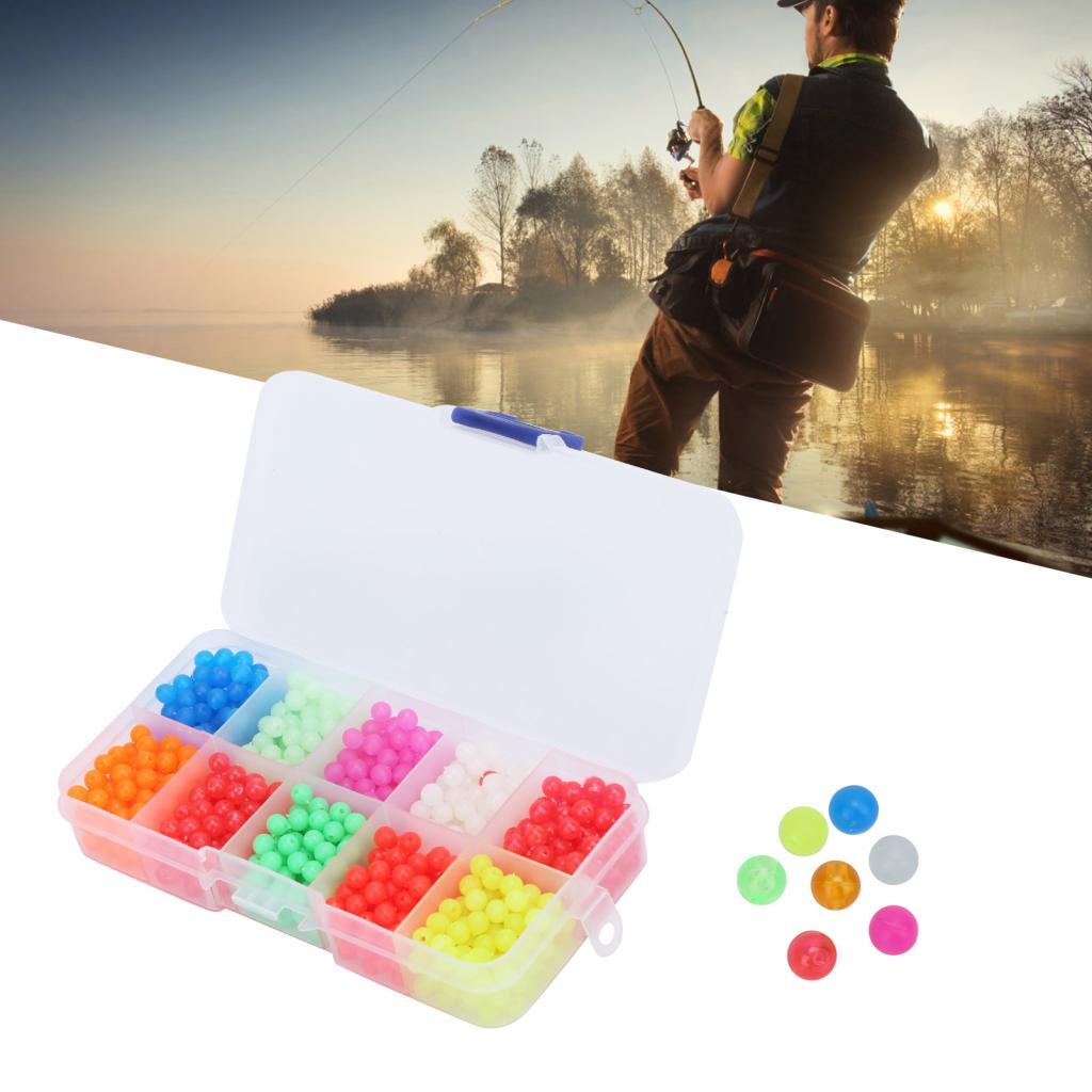 Freewalkervt-br-sip-th 1000 pçs/caixa contas de rolha luminosa de pesca colorido bloco feijão conjunto acessórios