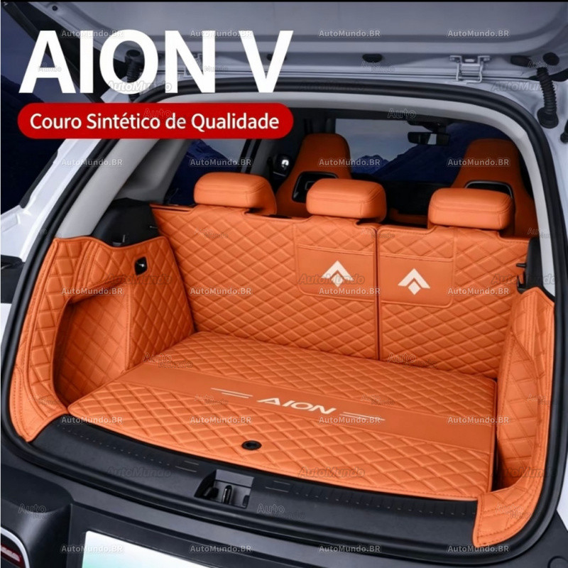 Tapete de Porta-Malas para GAC AION V EV 360 °     ENVELOPE Complete ALION Acessórios de Acabamento Traseiro em Camurça 