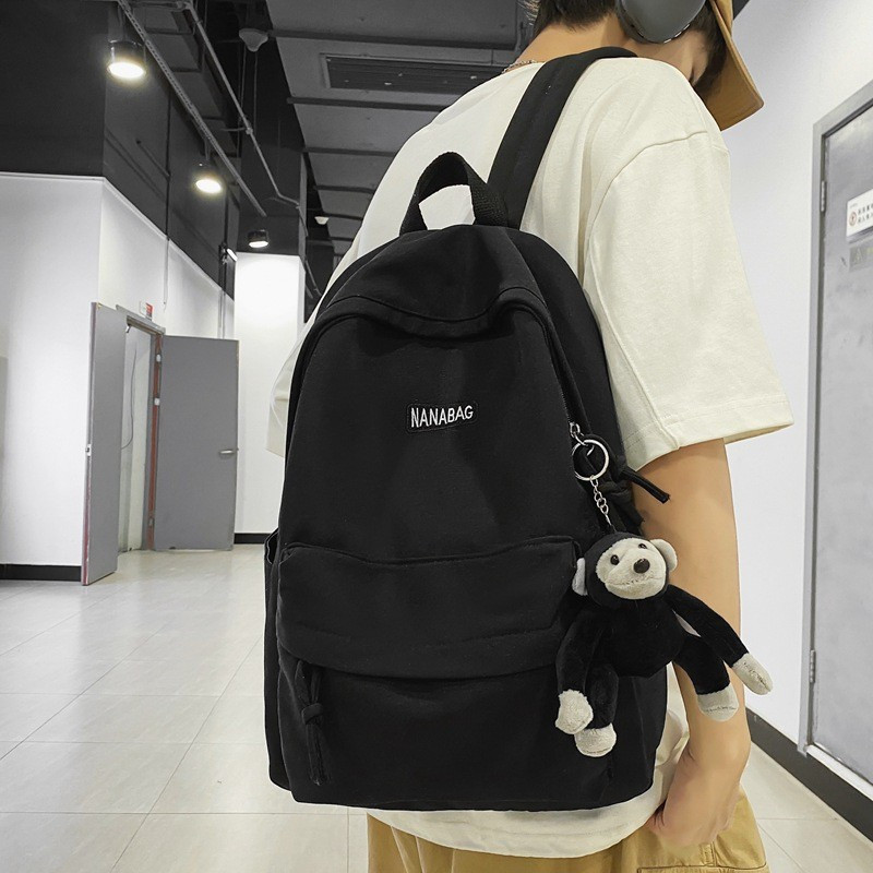 Mochila masculina de grande capacidade, estilo urbano minimalista, para adolescentes e estudantes do ensino médio, estil