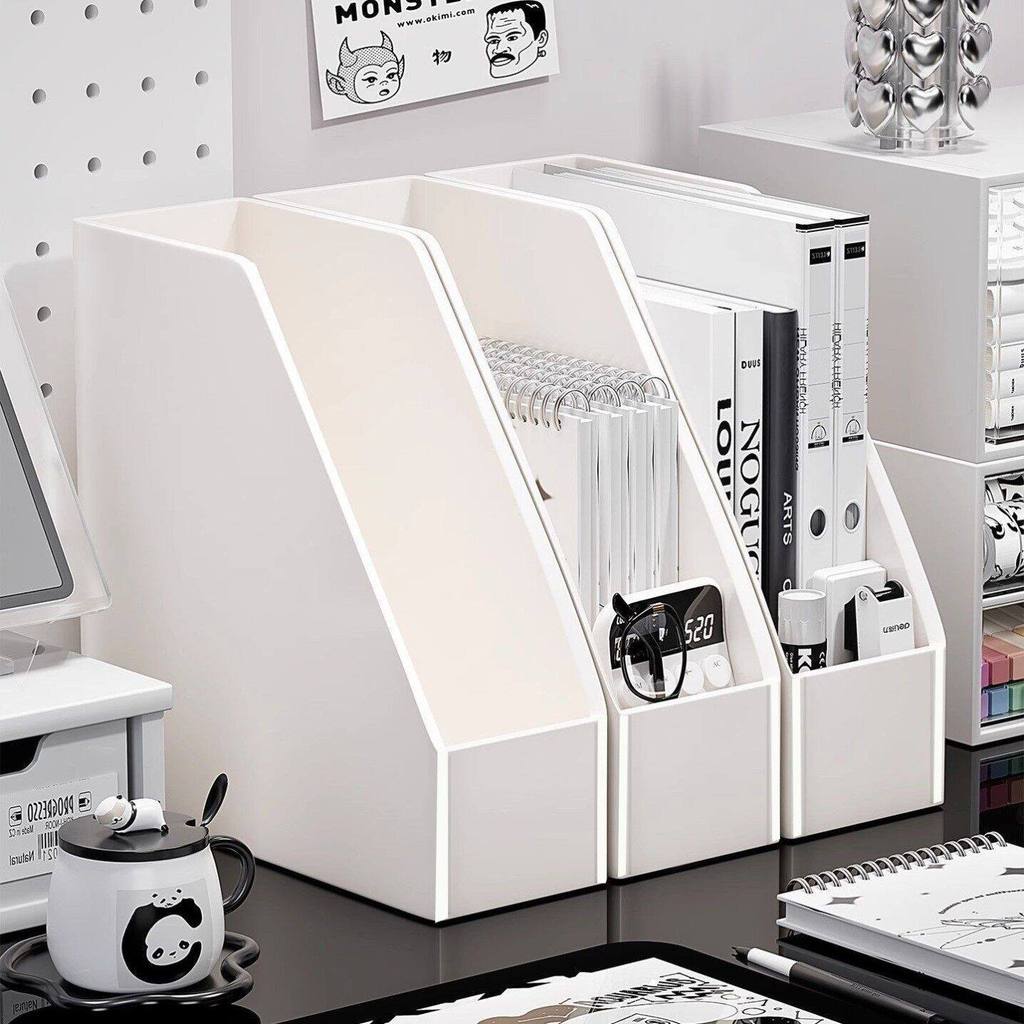 Suporte para livros, Rack de arquivo, estante de mesa, caixa de armazenamento de livros de estudante, clipe de mesa, est