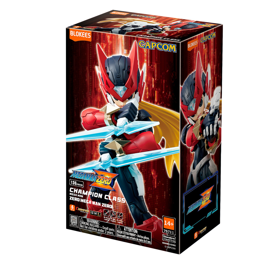 Boneco Articulado Montável Blokees Mega Man Zero Champion Class Colecionável Model Kit — imagem 2 de 2