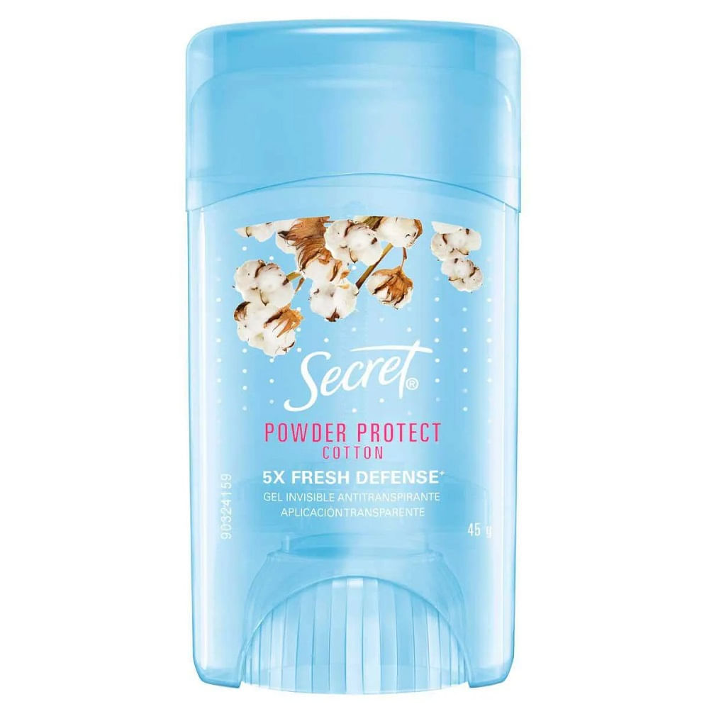 Desodorante Gel Stick Powder Protect Cotton 48h Secret 45g