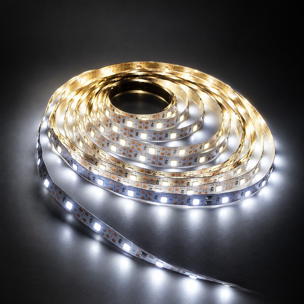 Fita de LED 2 Metro 120 Led De Pilha Branca Amarela Colorido iluminação Forte