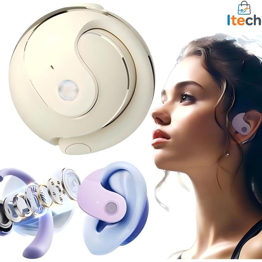 Fone de ouvido Ergonômico TWS Bluetooth Sem fio Suporte Orelha Pendurada Anti-queda-itech