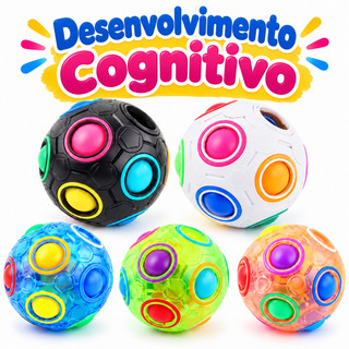 Fidget Toy Bolinha Anti Stress Cubo Mágico Bola Mágica Pop it Bolinha de apertar Brinquedo