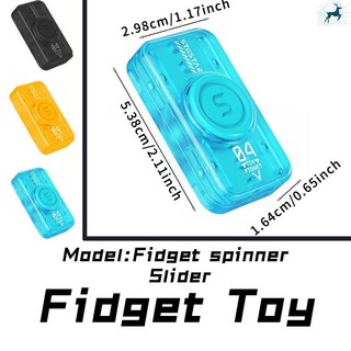 Brinquedo Magnético Fidget Slider Spinner-Alívio Do Estresse Luminoso Para Adultos E Crianças Translúcido